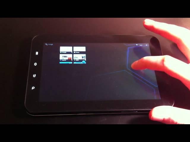 Galaxy Tab running Honeycomb (Android 3.0)