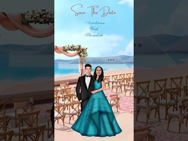 Free Save The Date Invitation Video | Days to Go Invites | #savethedate  | Invito AI-1102