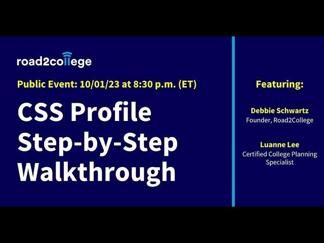 CSS Profile: Step-by-Step Walkthrough