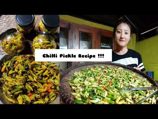 Easy and  Simple Chilli Pickle recipe || Naga Bird's eye chilli || Hot and spicy