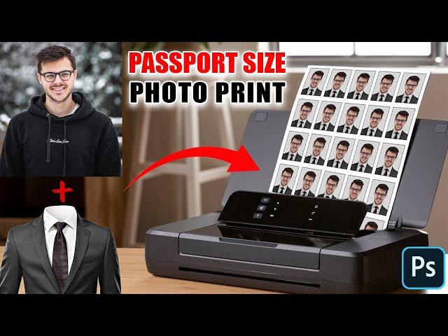 Passport Size Photo - Best Photoshop Tutorial | Photo Printing Layout