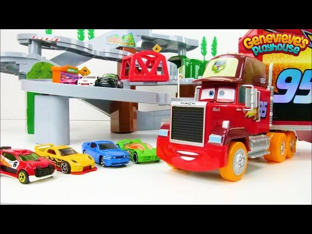 Let's Learn Colors with Tomica Mountain Drive Playset and Toy Cars!