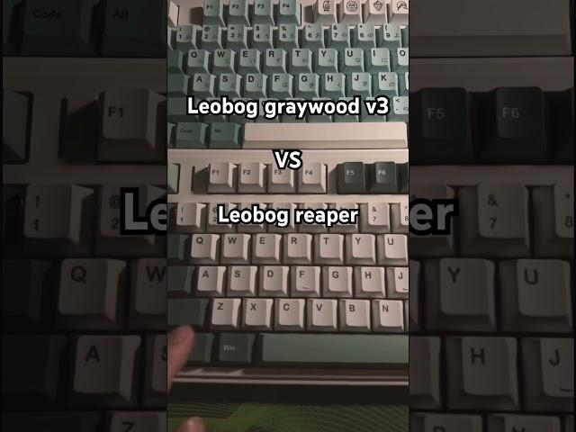 Aula F87 with leobog graywood v3 switch VS Aula F75 with leobog reaper switch. #mechanicalkeyboard