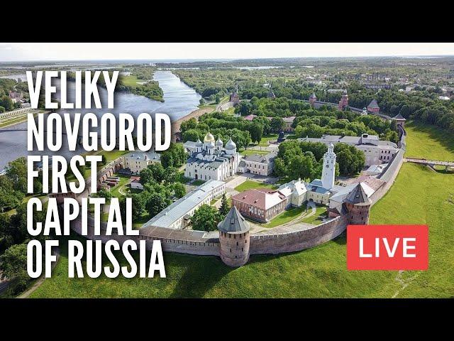 The FIRST Capital of Russia! Exploring VELIKY NOVGOROD While Independence Day in The US. LIVE