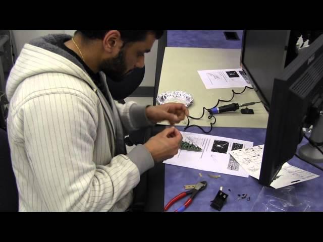 Soldering X-Mas Ornaments