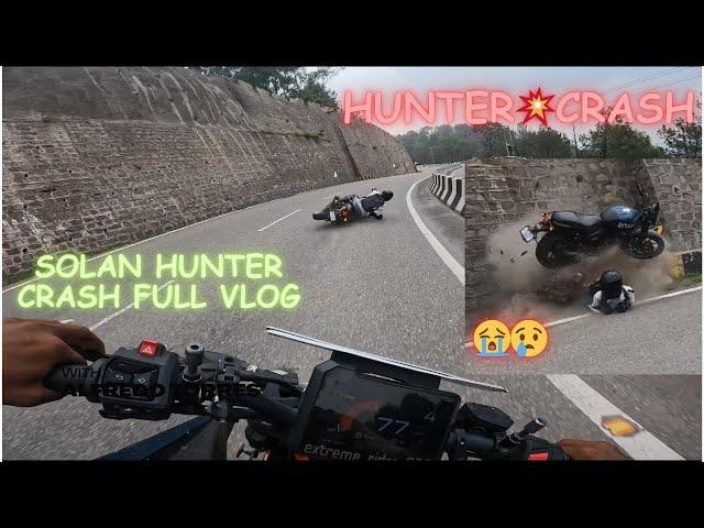 HunterCrash vlog finally aagya#automobile ktm #hunter350 #viral #sad #ktm #youtubeshorts #zx10