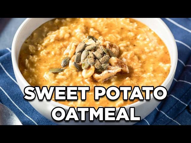 Creamy Sweet Potato Oatmeal on the Stovetop