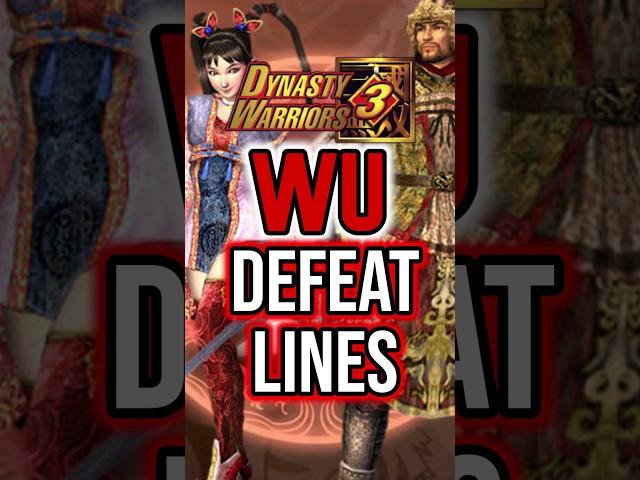 WU Officer Defeat Lines from DW3, which one is your favorite?  #dynastywarriors