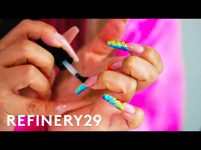 I Tried A 90s Nostalgia Nail Art Challenge | Show Off | Refinery29
