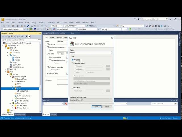 TwinCAT Tutorial I Episode 9 - Adding Task to PLC Program