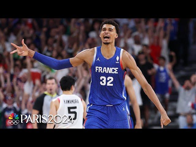 Victor Wembanyama was a PROBLEM in France’s tight victory over Japan | Paris Olympics