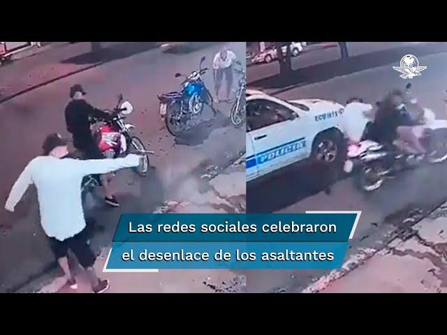 Falla a delincuentes asalto a puestito callejero en Ecuador