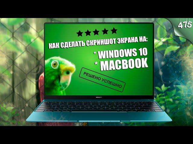 Как сделать скриншот экрана на windows 10 и MacBook? РЕШЕНО!