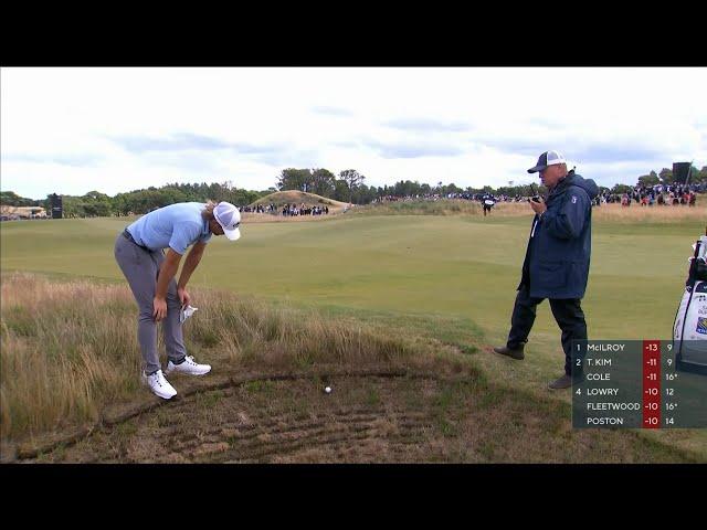 Sam Burns' unlucky shot leads to unusual ruling at Genesis Scottish Open