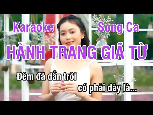 Hành Trang Giã Từ Karaoke  Nhạc Sống Hay Song Ca (Rê Trưởng) ► Karaoke Lê Thiết