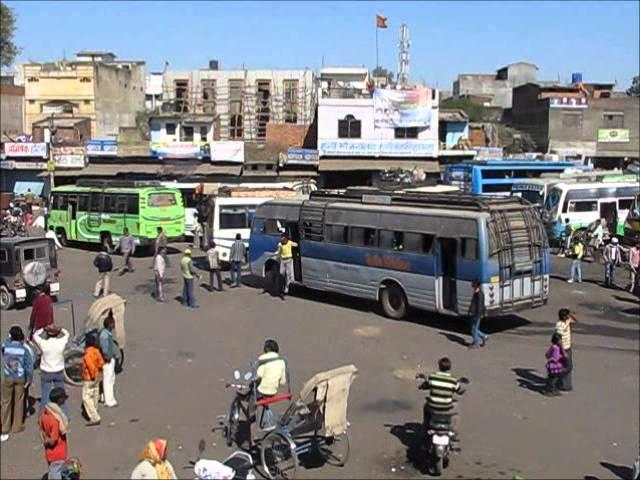 Bus station, India