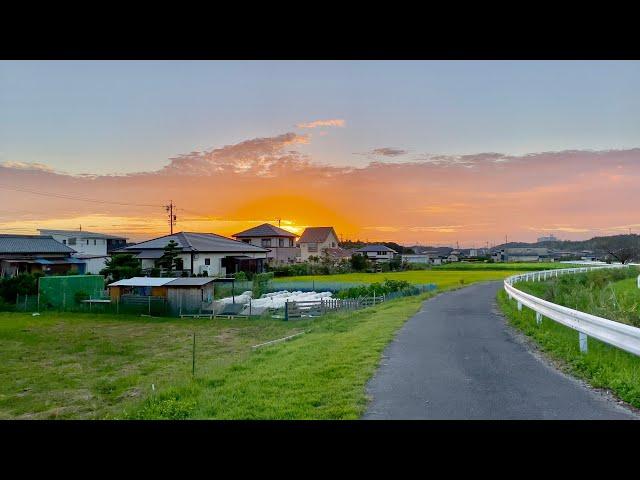 【4K】Sunset Walk in Japanese Countryside | Modern Japanese Houses in Suburban Nagoya Japan