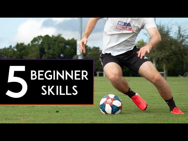 5 MOST BASIC SOCCER/FOOTBALL SKILLS for BEGINNERS