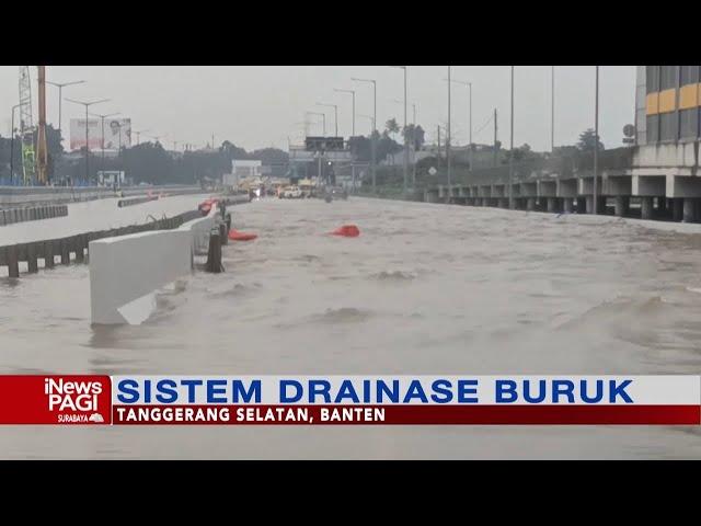 Sistem Drainase Buruk, Ruas Tol Jakarta-Tangerang Kembali Terendam Banjir #iNewsPagi 07/10