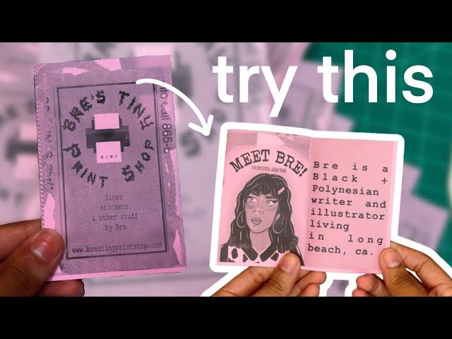 Turn Your BORING Business Cards into Zines!