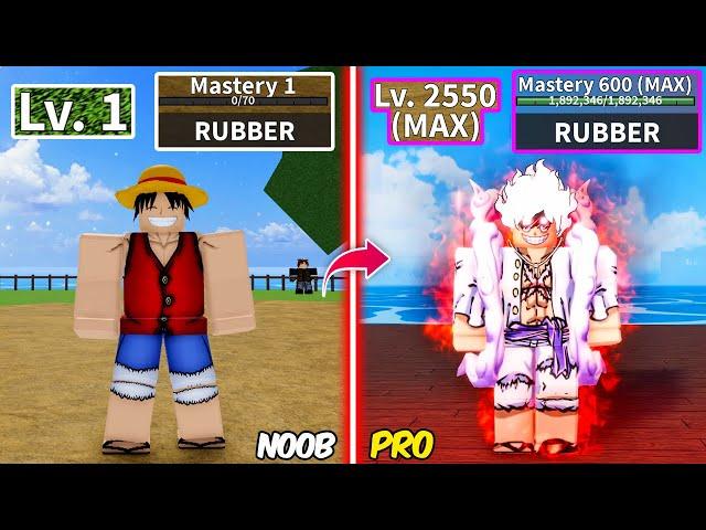 Beating Blox Fruits as Monkey D. Luffy! Lvl 0 to Max Lvl Full Human v4 Noob to Pro in Blox Fruits!