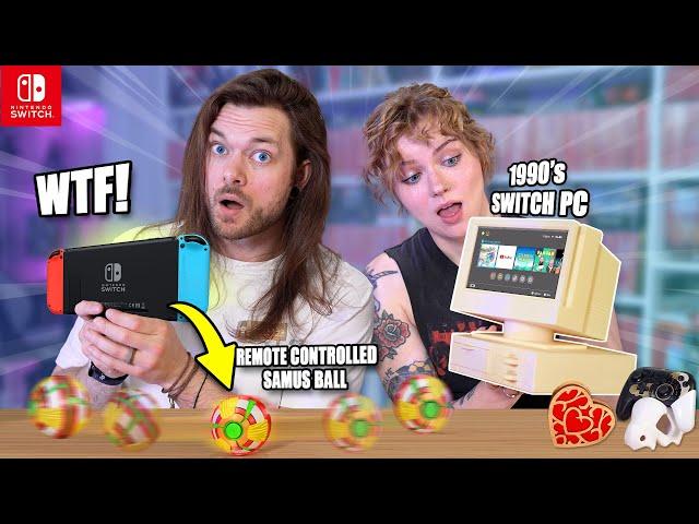 My GIRLFRIEND Buys Me WEIRD Nintendo Switch Accessories (for the LAST time)