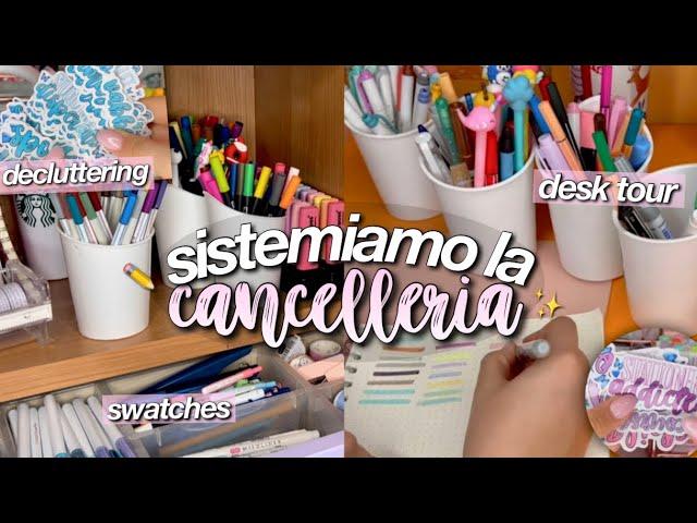 SISTEMIAMO LA SCRIVANIA+DECLUTTERING CANCELLERIA️