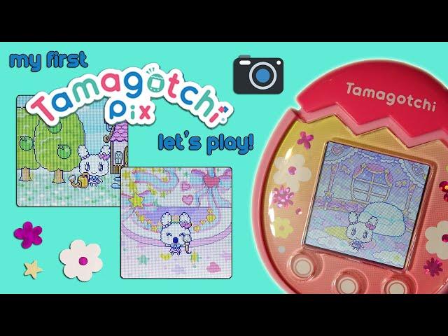 My first run of the Tamagotchi Pix, child through teen stages! | Virtual Pet Vlog | PandaBunny