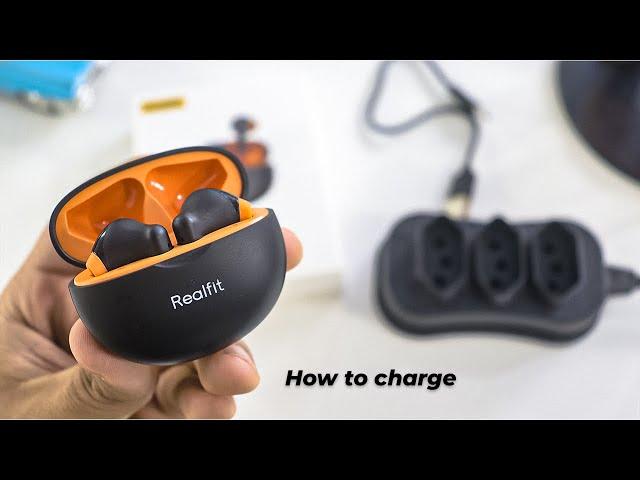 Charging Guide for RealFit F2 TWS