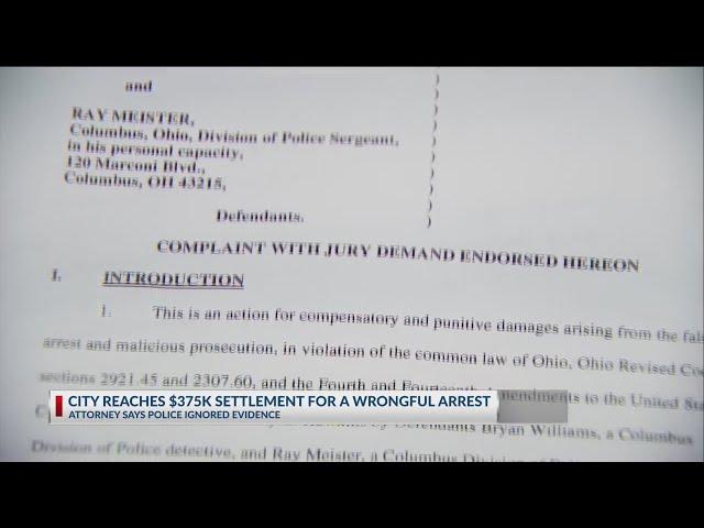 City reaches $375K settlement for wrongful arrest