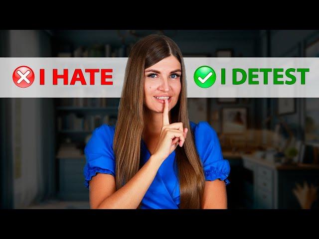 Level Up Your English Vocabulary. Learn Different Ways to Say I Like/I Don't Like.