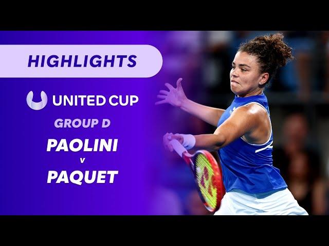 Chloe Paquet (FRA) v Jasmine Paolini (ITA) - United Cup Highlights | Wide World of Sports