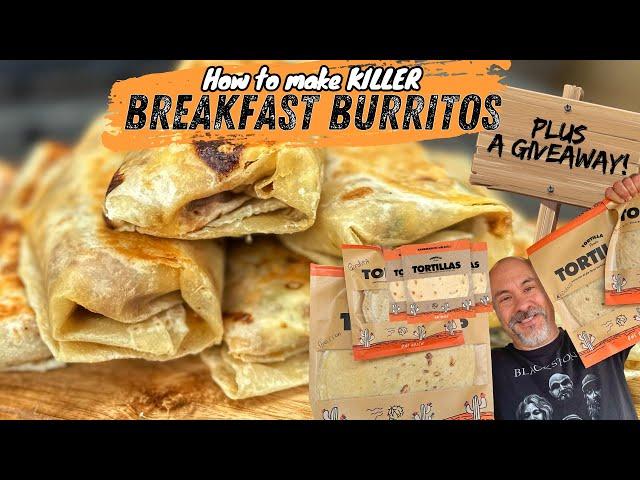 Killer Breakfast Burritos - Tortilla Familiia Giveaway!