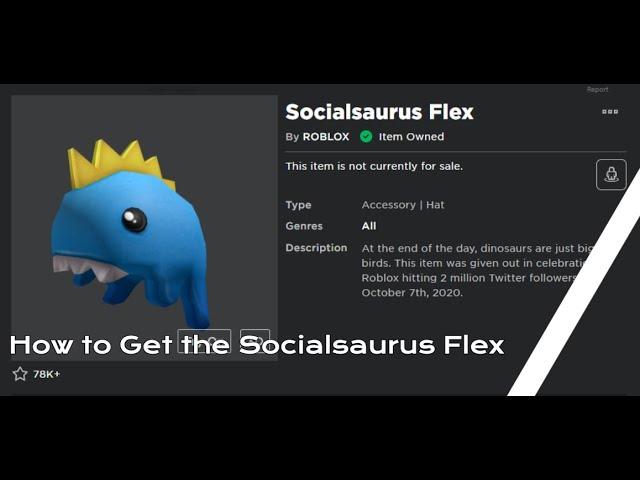 *NEW CODE* How to Get the Socialsaurus Flex (GET IT!) (EXPIRED)