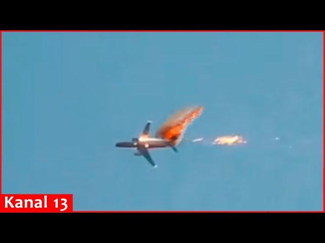 Russian A-50 plane is hit by Russia's own air defenses over the Azov Sea