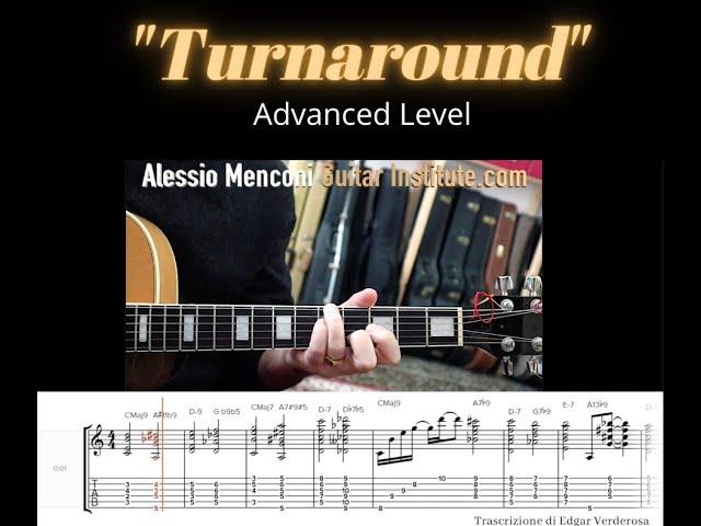 Turnaround con melodie e chord melody | Alessio Menconi Jazz Guitar Lesson