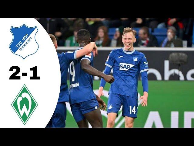 TSG Hoffenheim VS Werder Bremen 2-1 Highlights | Bundesliga 2023/2024