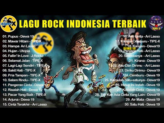 KOMPILASI TERBAIK ROCK BAND INDONESIA HITS 90AN - TIPE-X ~ DEWA ~ ARI LASSO ~ J-ROCKS