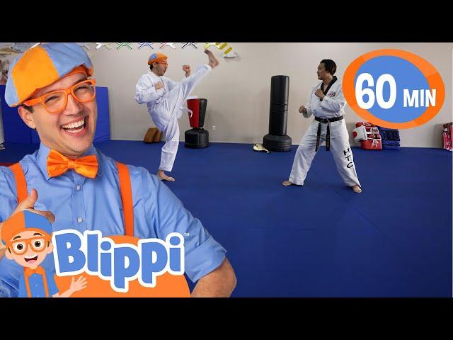 Blippi Tries Taekwondo For The First Time! | Blippi & Meekah Challenges and Games for Kids