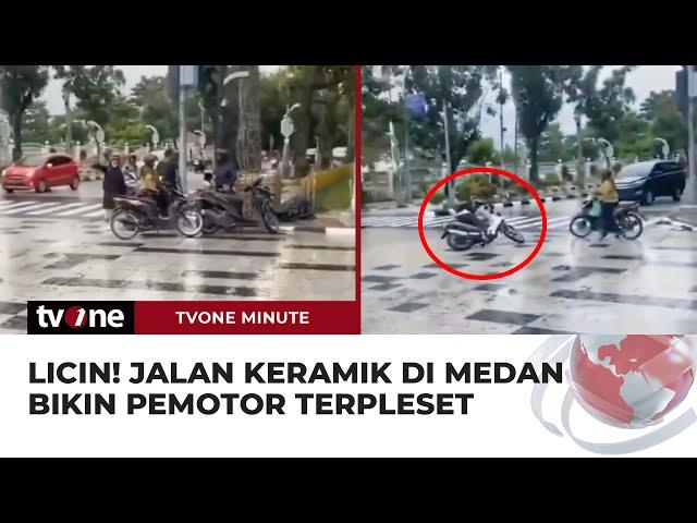 VIRAL! Jalan Keramik di Kota Medan Banyak Makan Korban | tvOne Minute