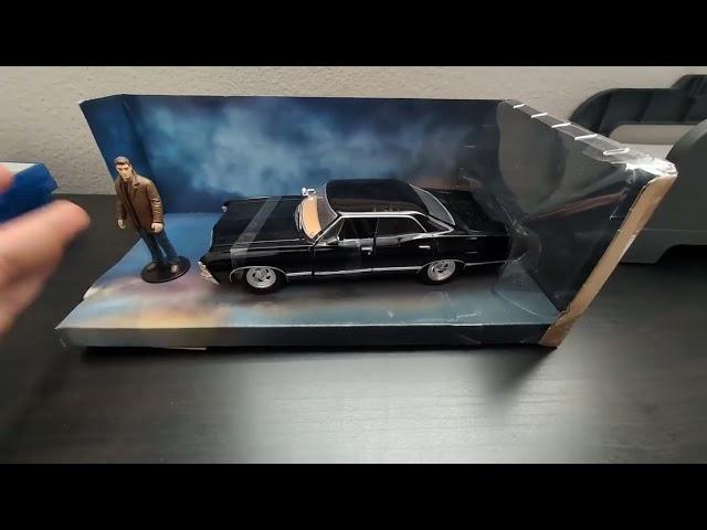 Supernatural 1 24 1967 Chevy Impala Druckgussauto Dean Winchester Druckgussfigur, Spielzeug für Kind