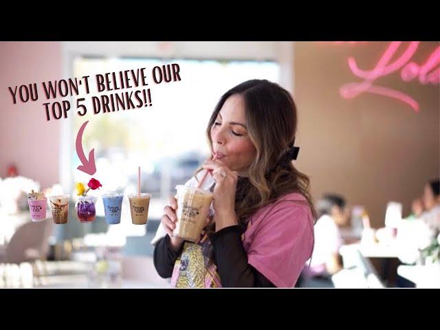 5 most popular drinks at our viral coffee shop in Vegas!