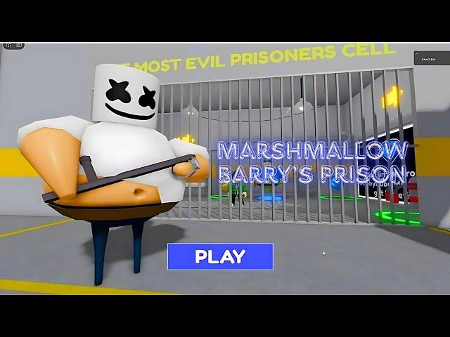 MARSHMALLOW BARRY'S PRISON RUN! (OBBY!) #roblox #obby #live