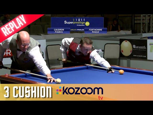 3-Cushion Billiard Super prestige 2010  Frédéric Caudron vs Roland Forthomme