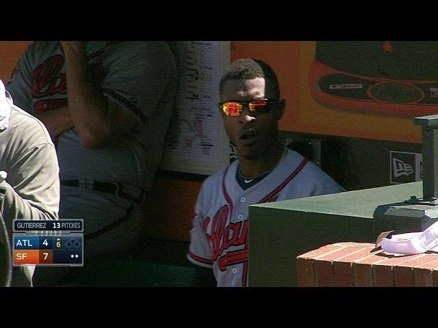 ATL@SF: B.J. Upton ejected for arguing in the 6th