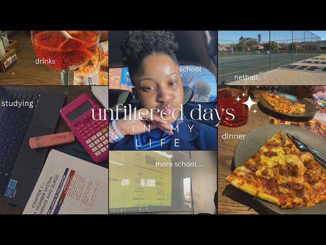 Unfiltered days in my life (school,studying,dinner,netball)| South african Youtuber