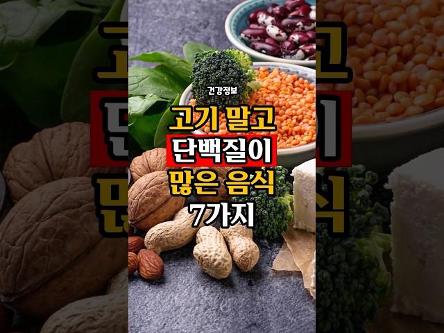 고기 말고 단백질이 많은 음식 7가지!