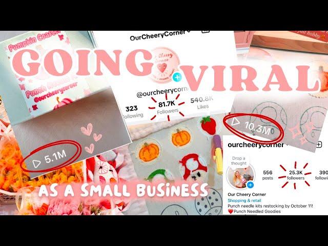 Behind the scenes of going viral + selling out of punch needle kits!