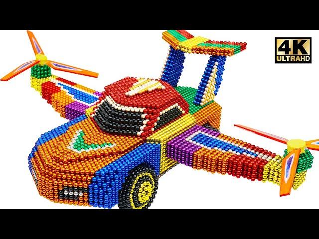 DIY - How To Make Amazing Helicopter Car From Magnetic Balls ( Satisfying ) | Magnet World 4K