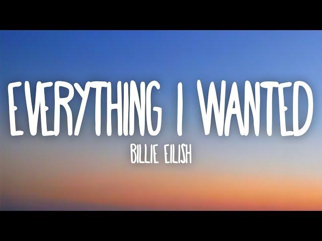 Billie Eilish - everything i wanted (Lyrics)